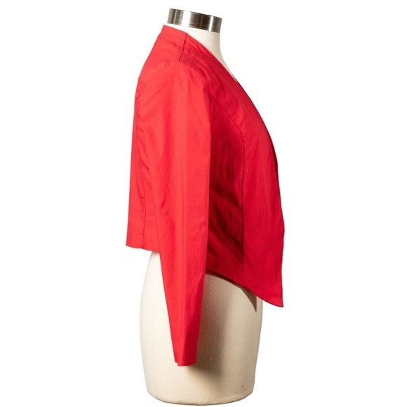 Wearever Size Large Red Cropped Jacket Y2K Party Quirky Artsy Cocktail Cosplay - Picture 6 of 11